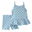 Conjunto 2 piezas floral con blusa y short para Niña