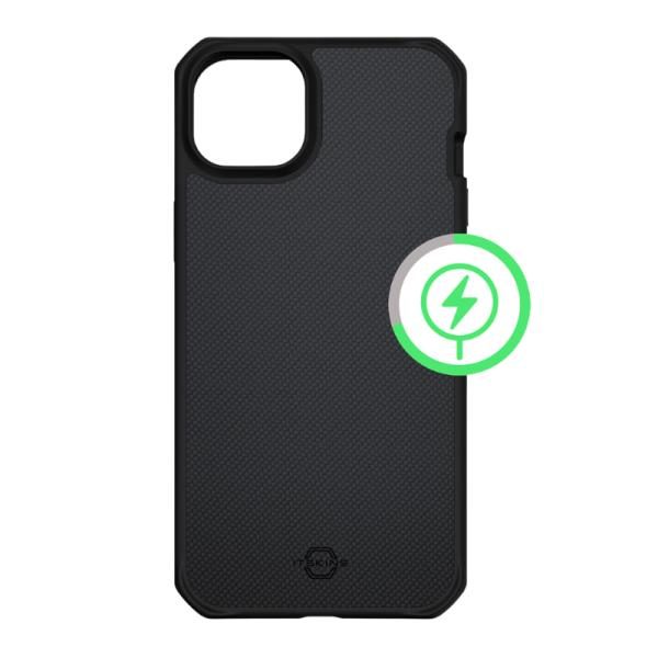 Funda ITSKINS Ballistic R Nylon para iPhone 14 Pro Max con MagSafe, Negro