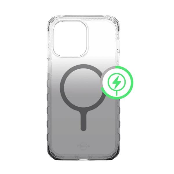 Funda ITSKINS Supreme R Ombre para iPhone 14 Pro Max con MagSafe, Gris humo degradado