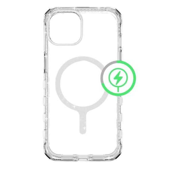 Funda ITSKINS Supreme R Spark para iPhone 14 / 13, compatible MagSafe, Transparente