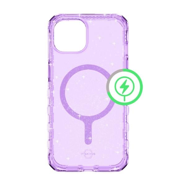Funda ITSKINS Supreme R Spark para iPhone 14 Pro con MagSafe, Lila