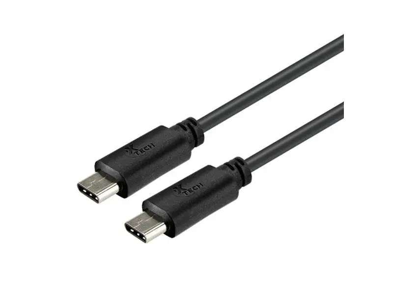 Cable XTech USB-C Macho a USB-C Macho 1.8M Negro XTC-530