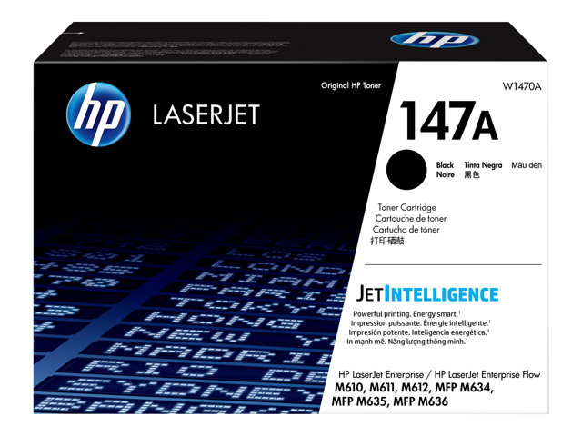 Cartucho de Tóner Negro HP LaserJet 147A W1470A