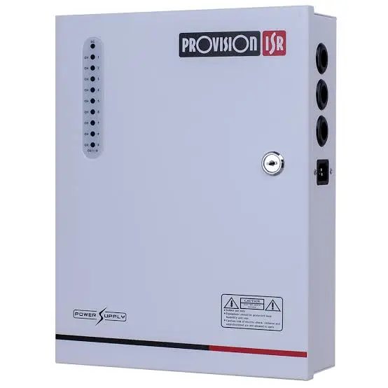 Fuente de Poder para Vigilancia Provision ISR 9 Canales DC12V-10AMP PR-10A9CH(US)