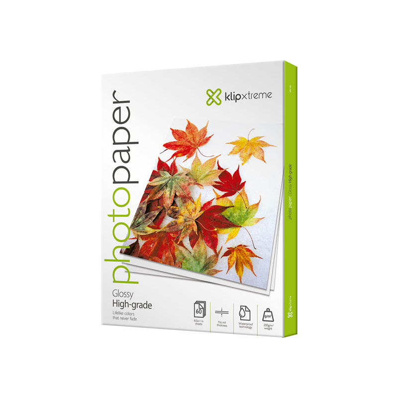 Papel Fotografico Klip Xtreme Brillante KPG-160 (216 x 279 mm )