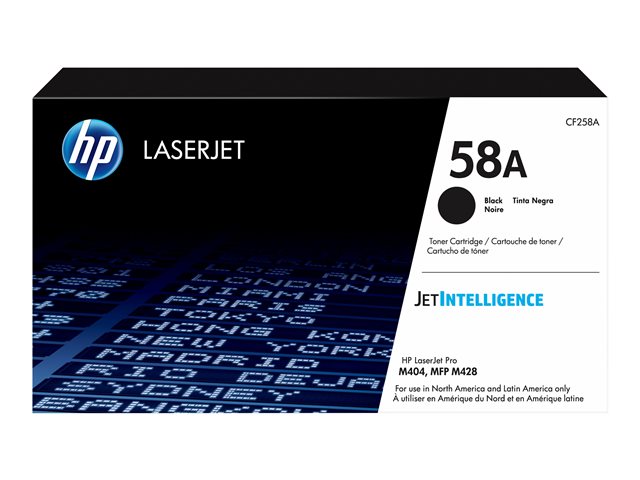 Cartucho de Tóner Negro HP LaserJet 58A CF258A