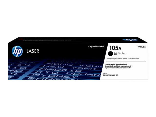 Cartucho de Tóner HP LaserJet W1105A 107/MFP 137 Negro W1105-00901