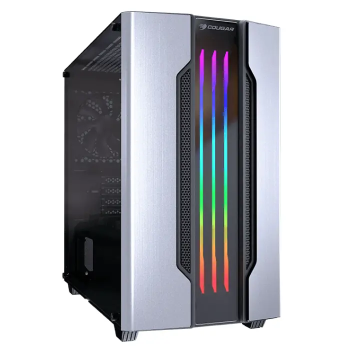 Case Cougar Gemini M RGB MiniTower Mini ITX/Micro ATX Silver 385TMB0.0002