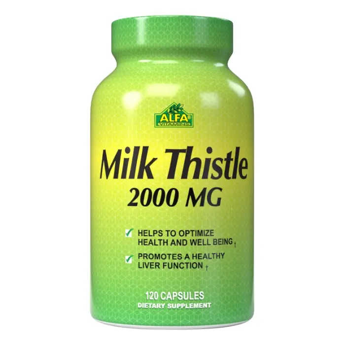 Suplemento Dietético Alfa Vitamins Milk Thistle 2000mg 120 Cápsulas 279-A