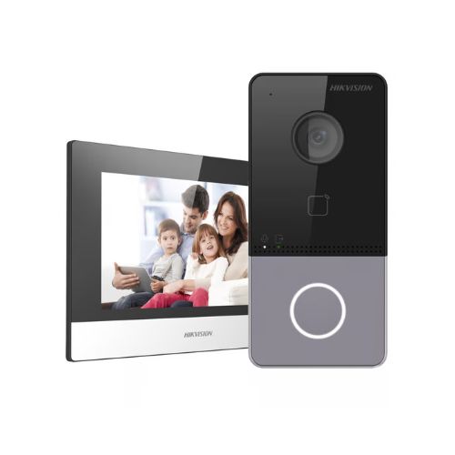 Kit con y Interfono 2MP FHD IP65 Hikvision DS-KIS603-P(B)