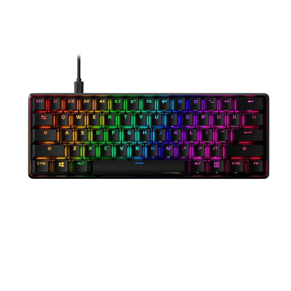 Teclado HyperX Alloy Origins 60% Alámbrico Mecánico RGB Negro 4P5N4AA#ABA