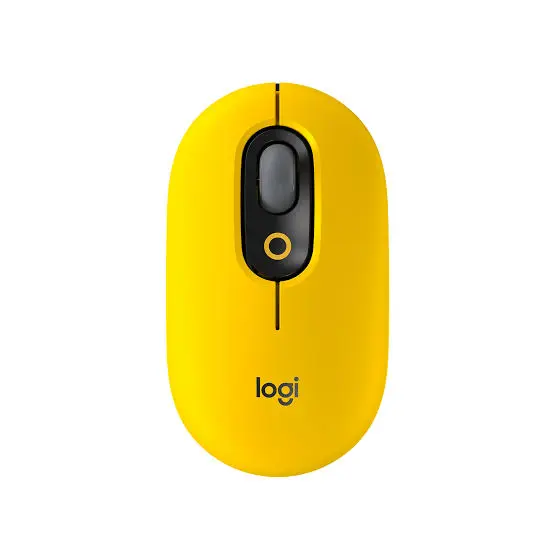 Mouse Inalámbrico Logitech Pop Blast Amarillo 910-006543