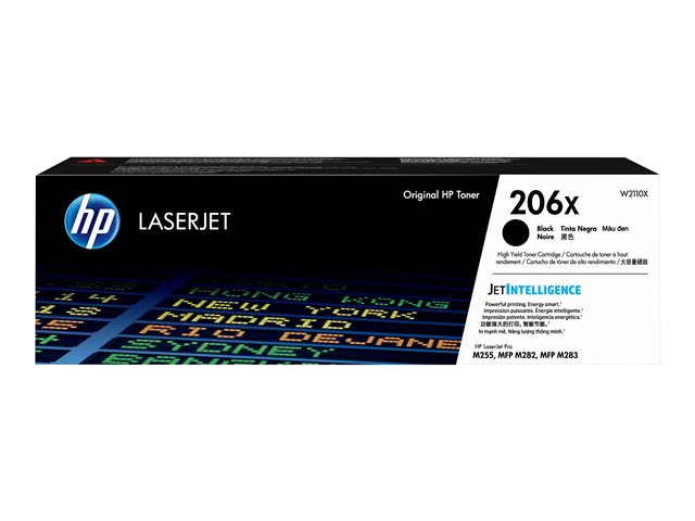 Cartucho de Tóner Negro HP LaserJet 206X W2110X