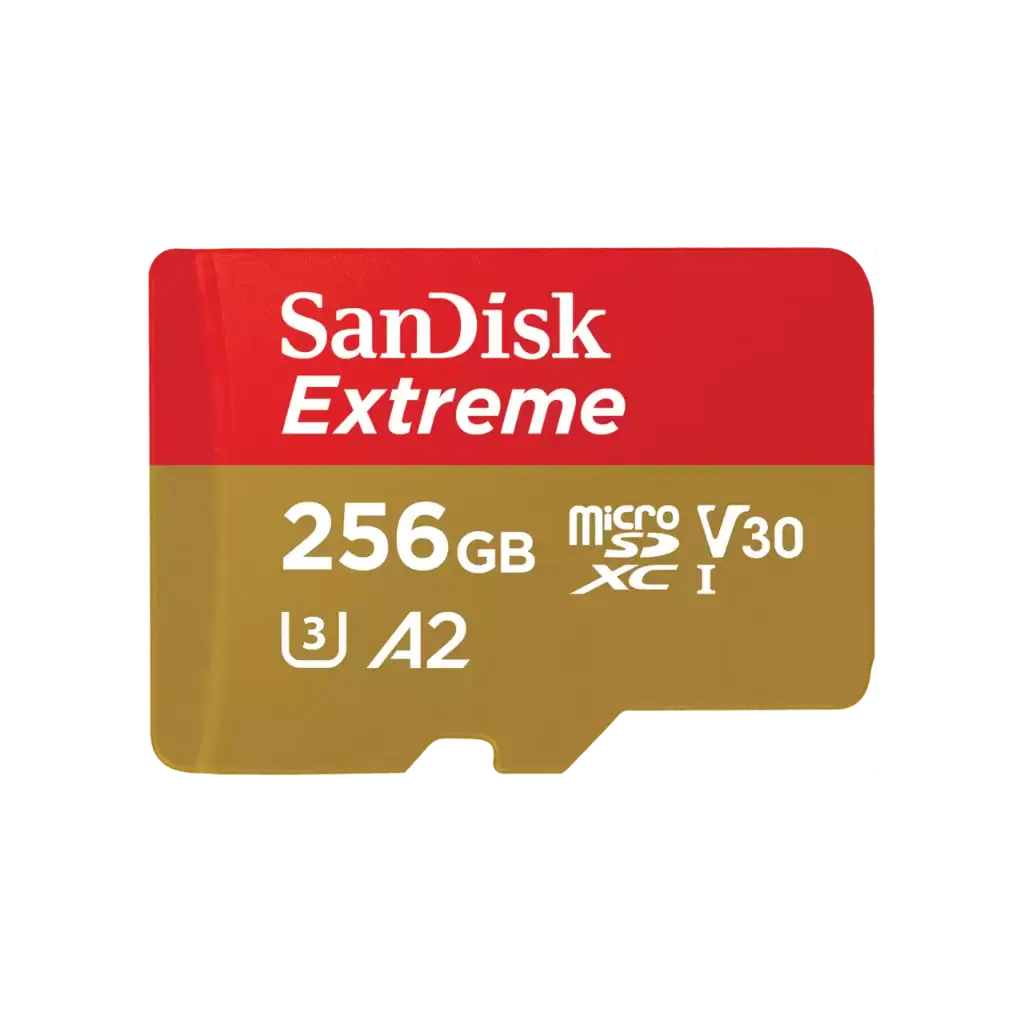 Tarjeta de Memoria Flash (adaptador microSDXC a SD Incluido) SanDisk Extreme 256 GB SDSQXAV-256G-GN6MA