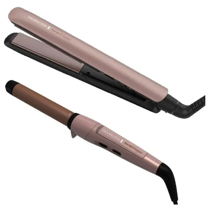 Remington combo alisadora y ondulador con keratina S8599-CI5329-F