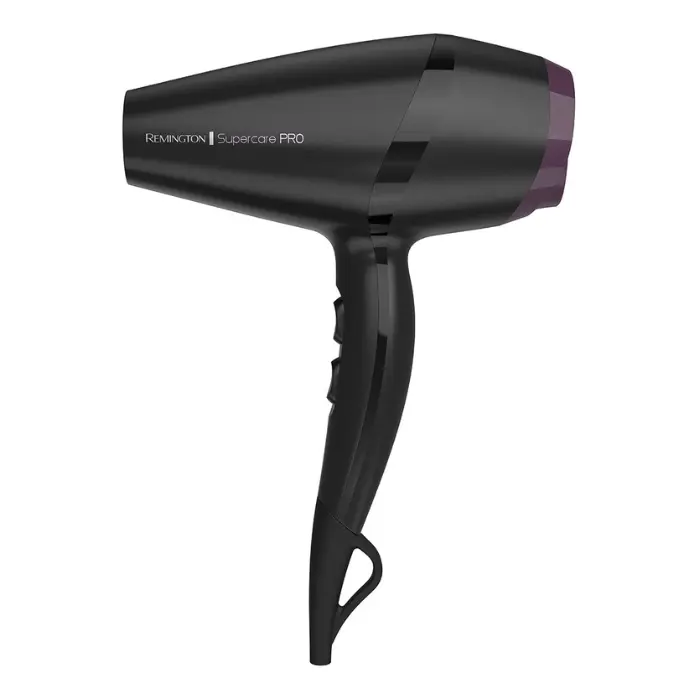 Secadora de Cabello Remington Supercare Pro Turmalina 1900W Negra/Morado D23A (110) F
