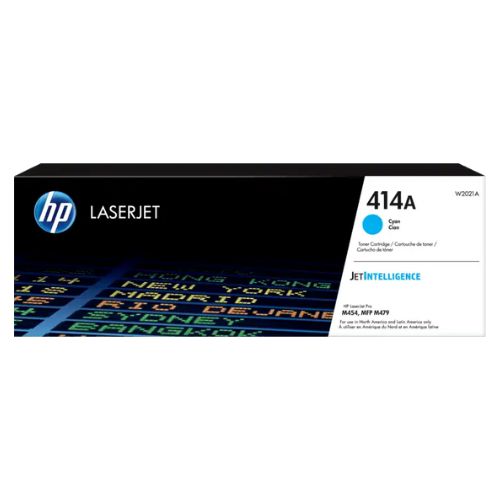Cartucho de Tóner HP 414A Cian W2021A