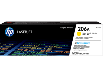 Toner HP Amarillo 206A W2112A