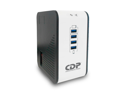 Regulador de Voltaje CDP 4 Puertos USB 1000va R2CU-AVR1008