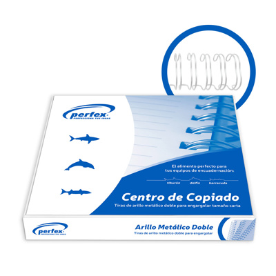 Perfex arillo metalico paso 3:1 7/16″ caja 80 unds