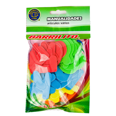 Calcomanías Barrilito de Foamy Abecedario fs014 a-z 36 mm