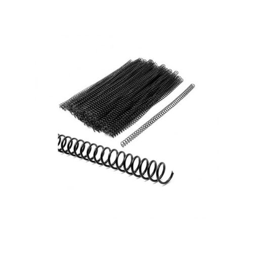 Arillo Perfex Emdo Plastico Espiral Negro paso 4:1 06mm para 30 Hojas Bolsa 100 Unidades 1111-10660