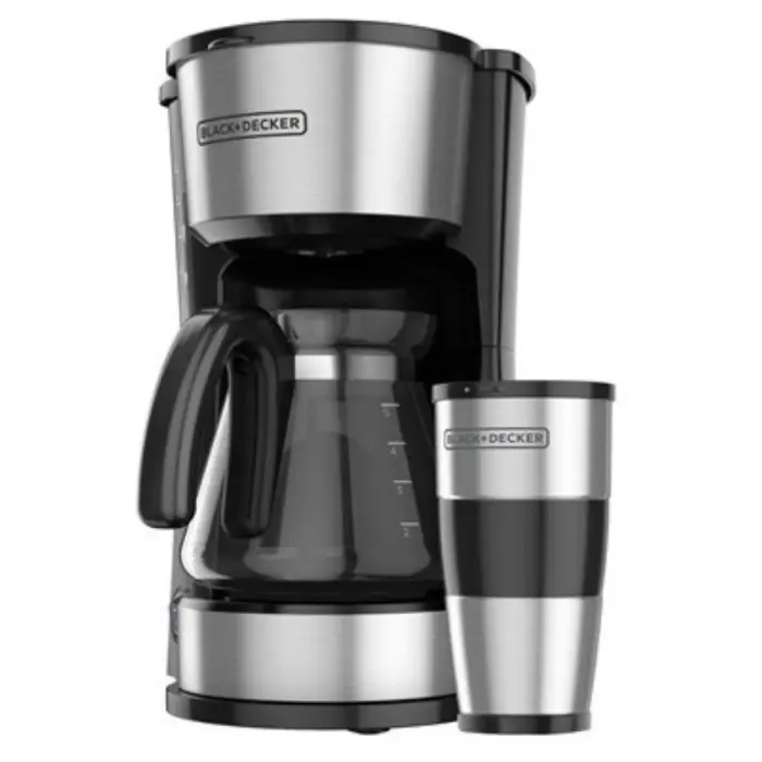 Coffee Maker 4en1 Black & Decker Vaso Personal Filtro Permanente Jarra de Vidrio Para 5 Tazas