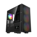 CASE GAMING DEEPCOOL CH560 DIGITAL MEDIA TORRE CON VIDRIO TEMPERADO EN EL LATERAL 3 VENTILADORES ARGB 140MM LATERAL HIBRIDO DOBL