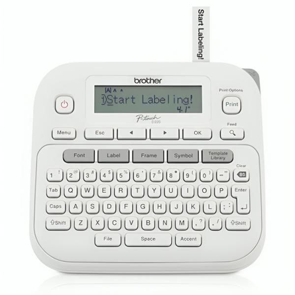 IMPRESORA DE ETIQUETAS BROTHER PTD220 DE 1/2" 20MM/SEG 15 CARACTERES POR LINEA