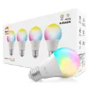 Bombillos Inteligentes Nexxt Solutions RGB Wi-Fi 110V Matter Multicolor NHB-C110M 4PK
