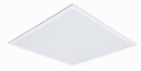 Empotrado a teho, uso interior. Acab. Blanco. LED 40W. 3,800lm. 120°. 100-240V 6500K 30,000h. 603mm x 603mm. (Corte de empot. 595mm x 595mm)