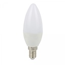 Bombillo Vela LED 4W 100-127 3000K E14