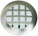 ARBOTANTE REDONDO VENTANAS CUADRADAS ACERO, SATIN E26