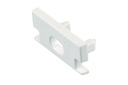 Tapa final para perfil DE ALUMINIO empotrado en piso CON salida