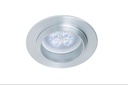 EMP.FIJO REDONDO BISEL, ALUMINIO MR16