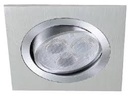 EMPOTRADO DIRIGIBLE DE LEDS CUADRADO, 3W, 3000K