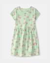 Vestido manga corta estampado cerezas