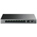SWITCH TP LINK LS1210GP 8 POE+ + 1 RJ45 + 1 SFP GIGABIT 10/100/1000 MBPS NO ADMINISTRABLE
