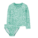 Traje de baño 2 piezas piñas UPF 50+