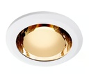 Lámpara Empotrable Downlight, Foco A19 LED 8.5 W Incluido, Luz Cálida Brillante, Base E27, No atenuable