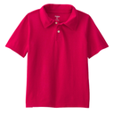 Camiseta tipo polo roja para niño