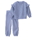 Conjunto pullover y pantalón para niña de animal print