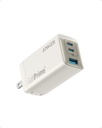 Cargador de pared Anker GaN Prime 65W, 3 puertos USB, Dorado
